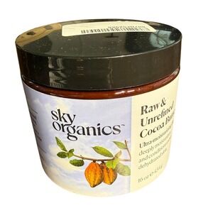 Sky Organics Raw & Unrefined Cocoa Butter 16 oz Ultra-Moisturizing Body Butter